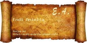 Endl Aniella névjegykártya